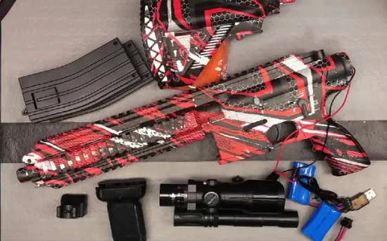 M416 Dg Nova Versão 50000 Bolas Gel Blaster Gun Elétrica Gel Splatter